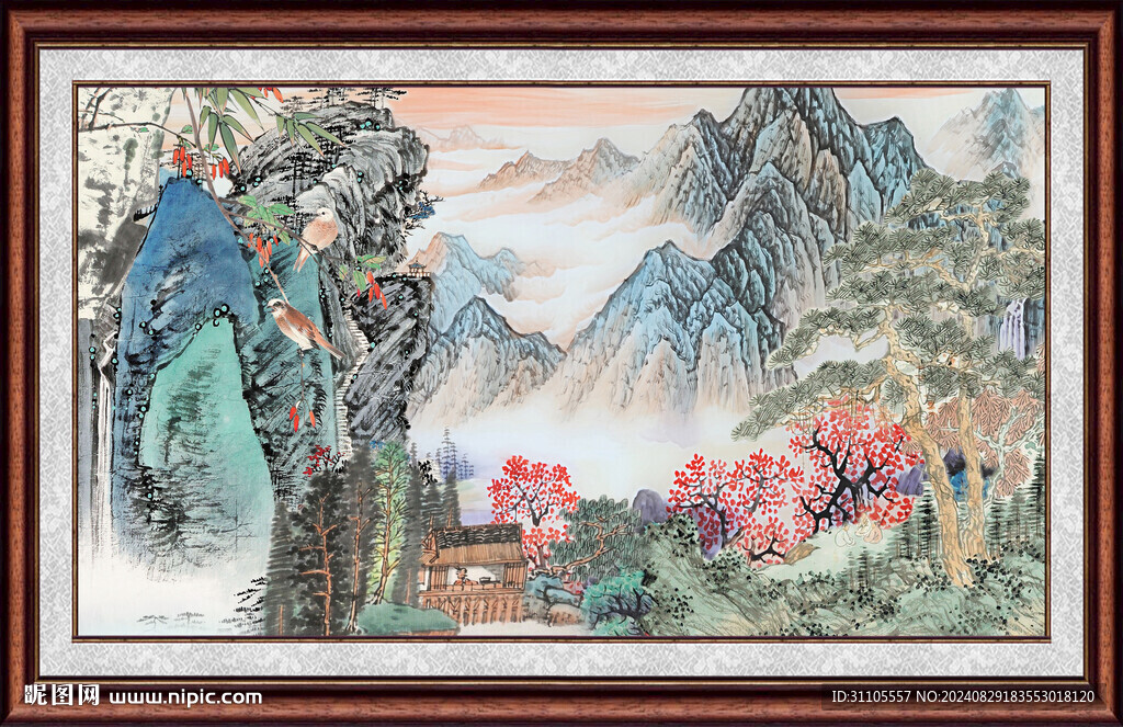 客厅山水画 