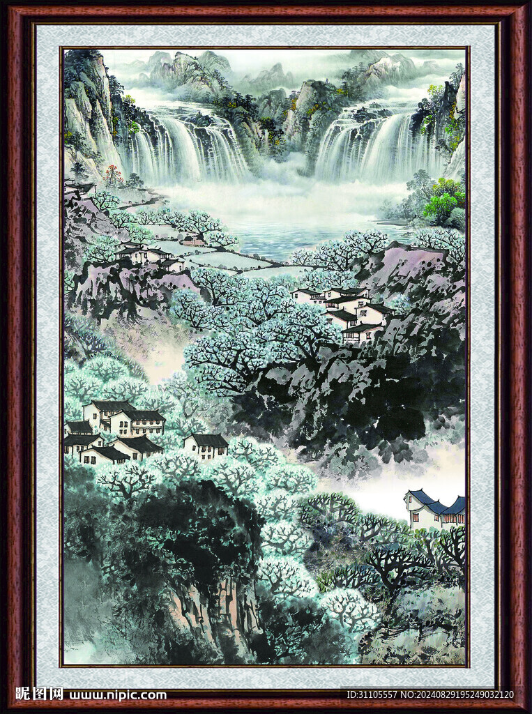 风景国画 