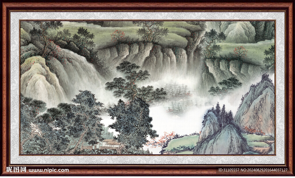 风景国画 