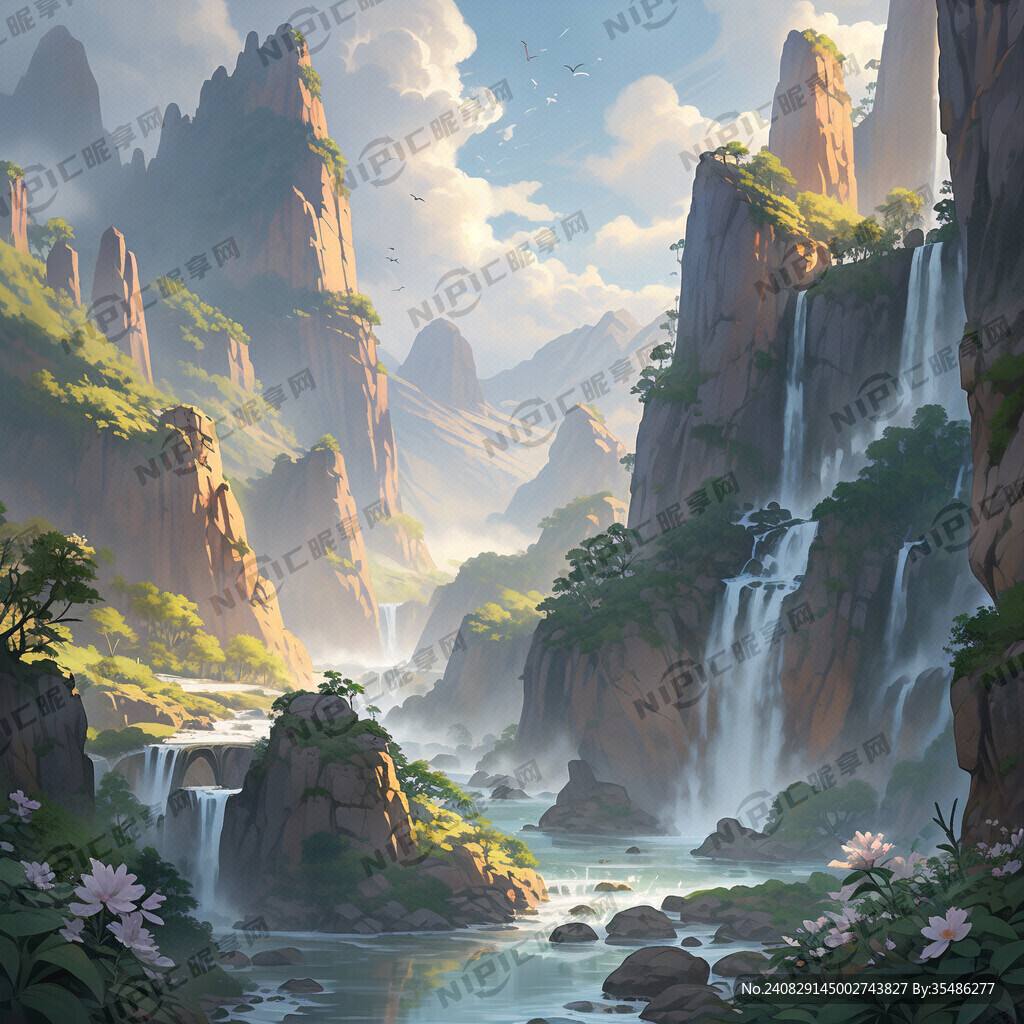 可持续发展 青山绿水 阳光灿烂