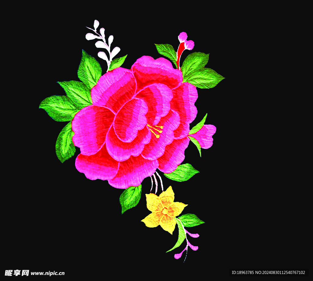刺绣花