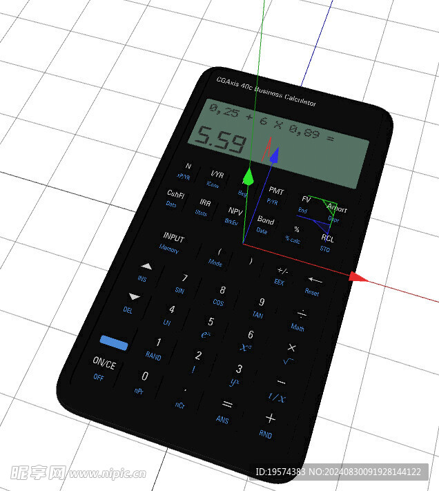 C4D模型 计算器