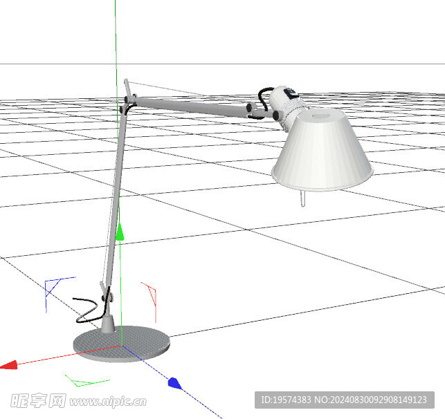 C4D模型 台灯