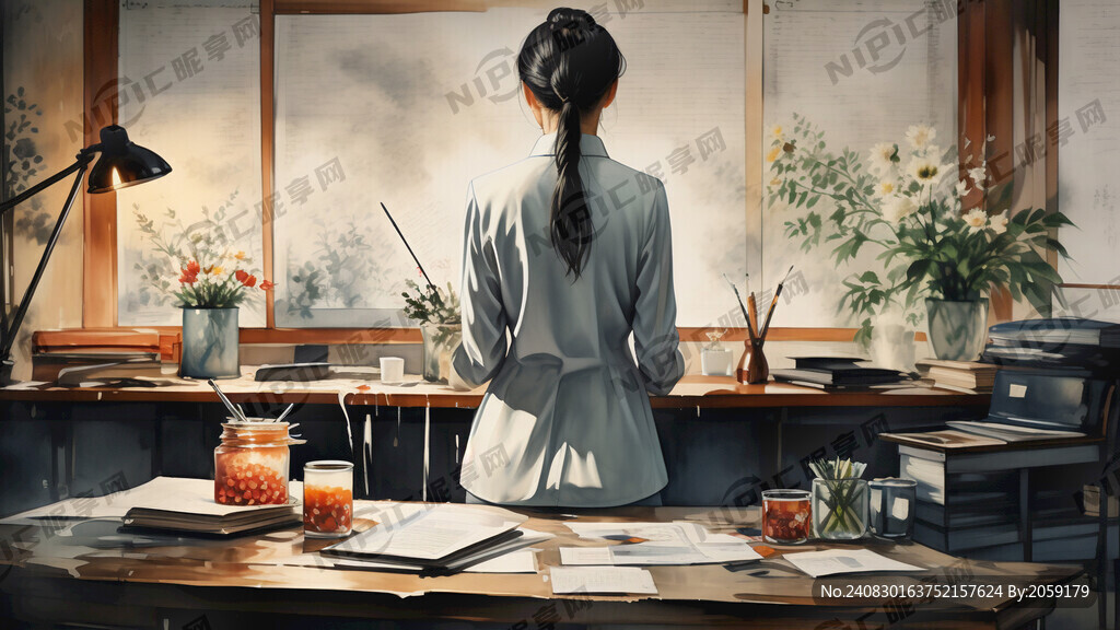 教师节 水墨风
