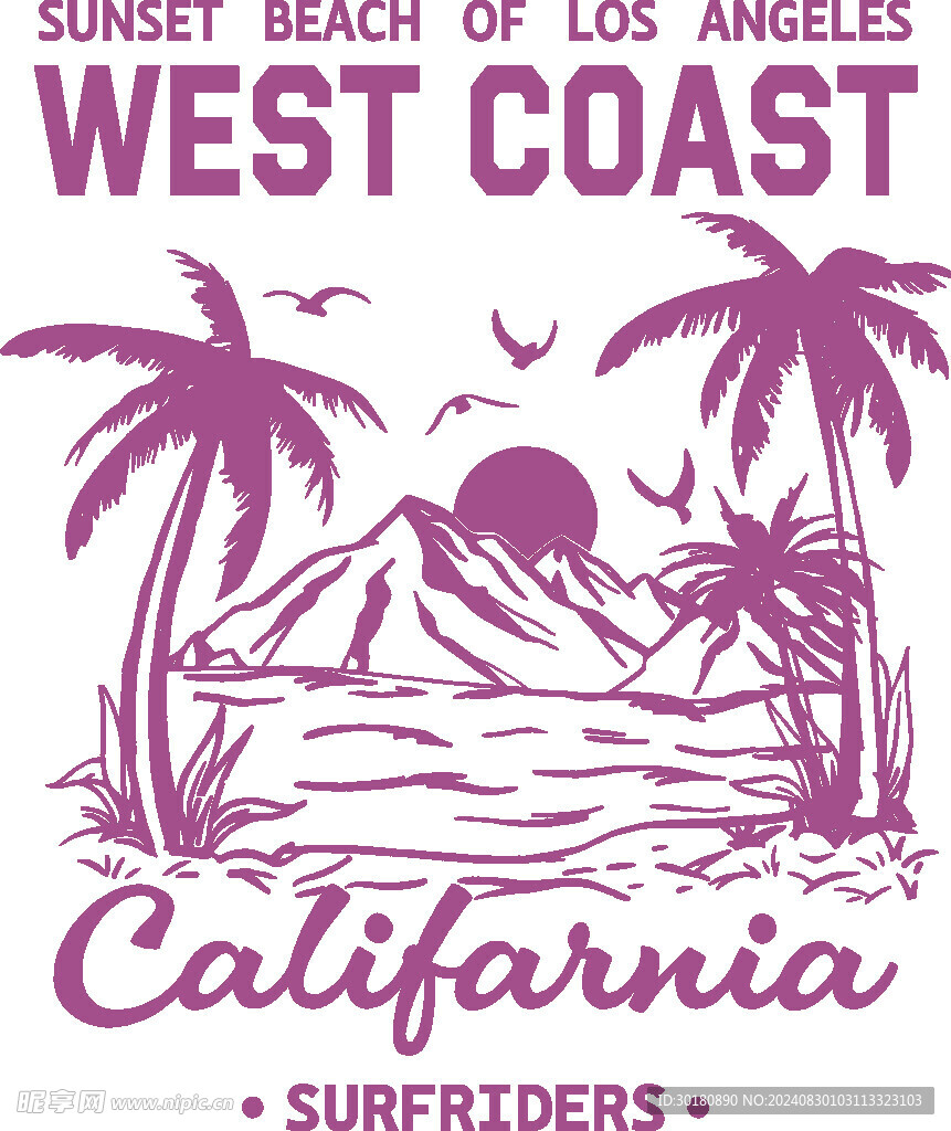 WESTCOAST椰树落日