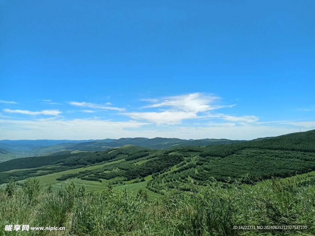 张家口 自然风景 蓝天 白云 