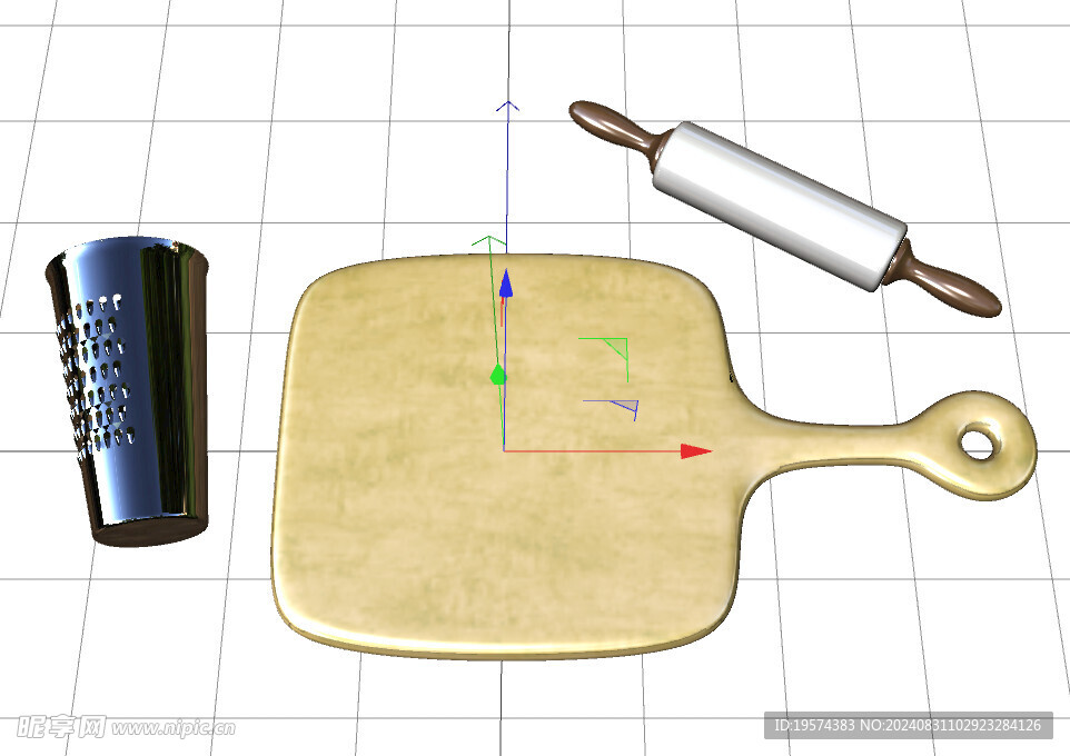 C4D模型 切菜板