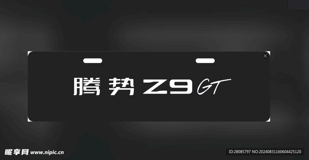 腾势z9gt车铭牌