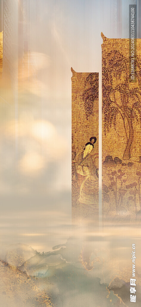 中国风古画海报