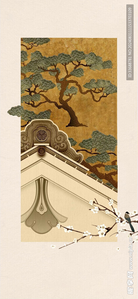 中国风古画海报