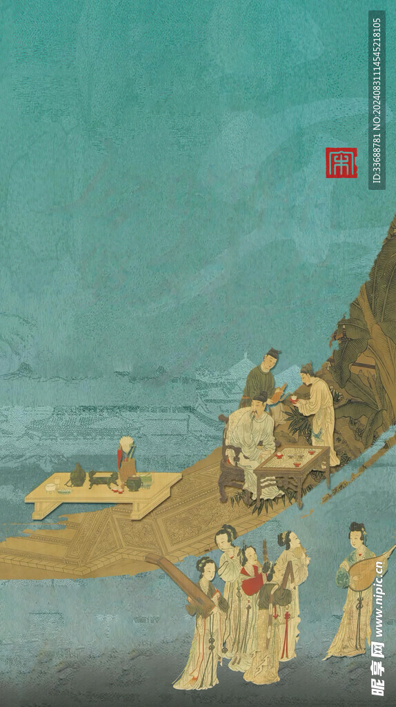 中国风古画海报