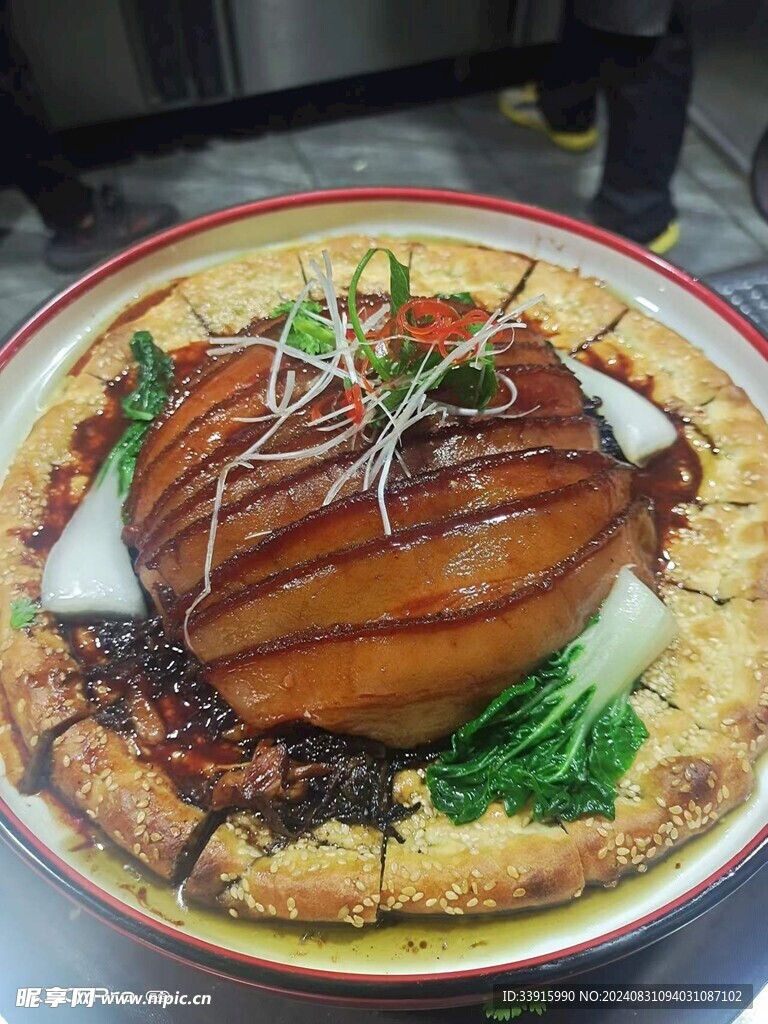 馕饼扣肉