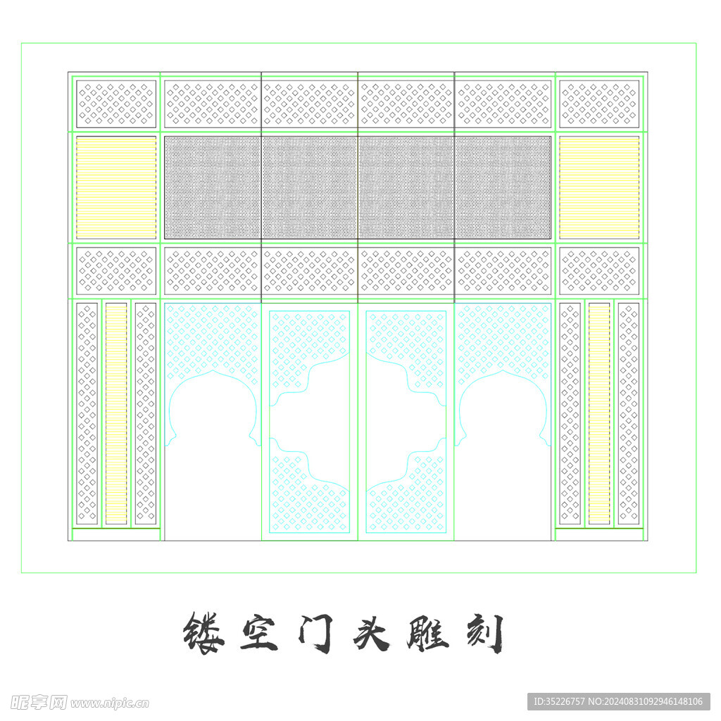 镂空门头