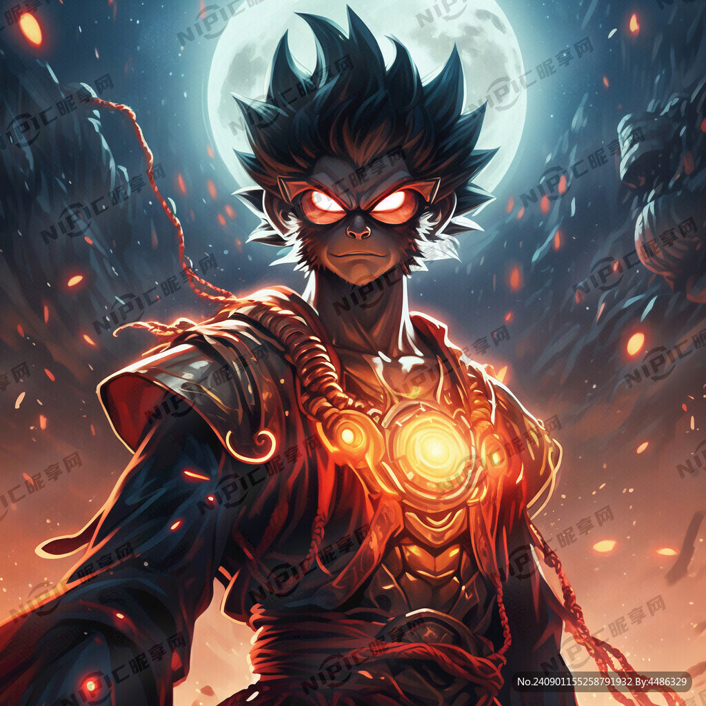 悟空身后背景光