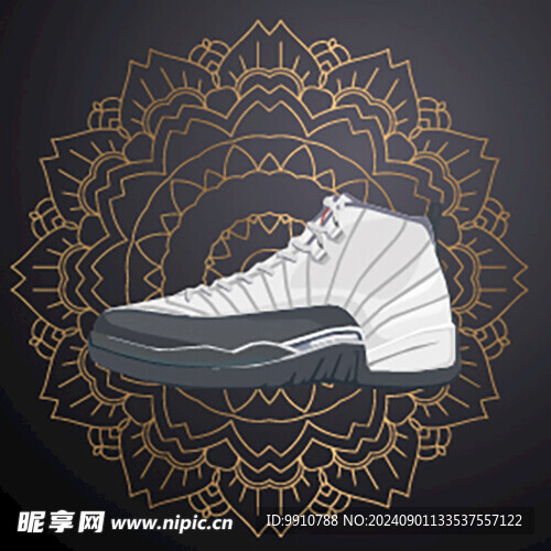 手绘运动鞋