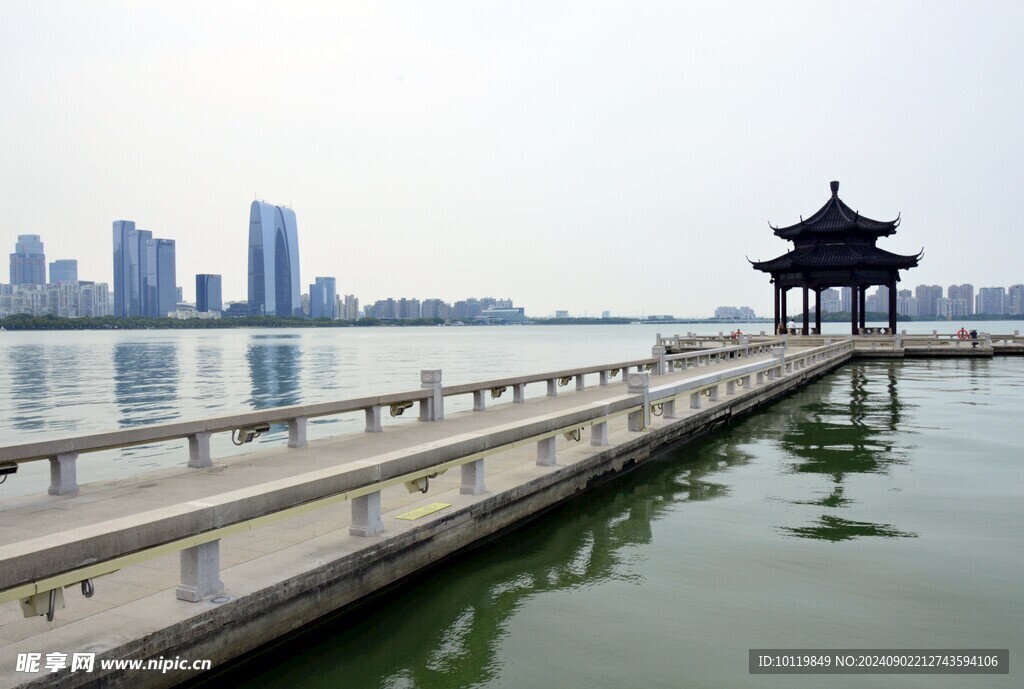 金鸡湖 湖心亭 