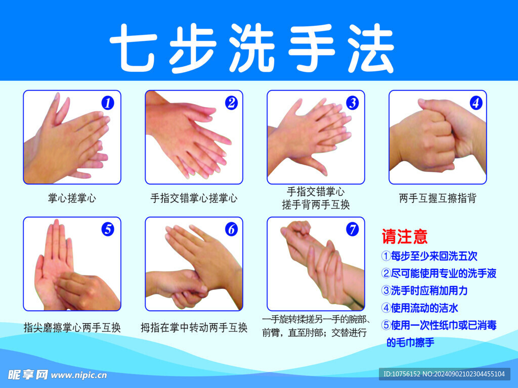 七步洗手法
