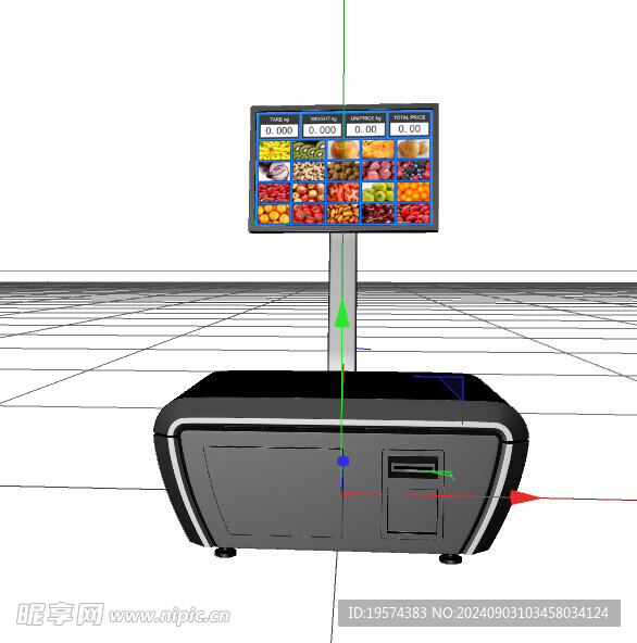 C4D模型 电子秤