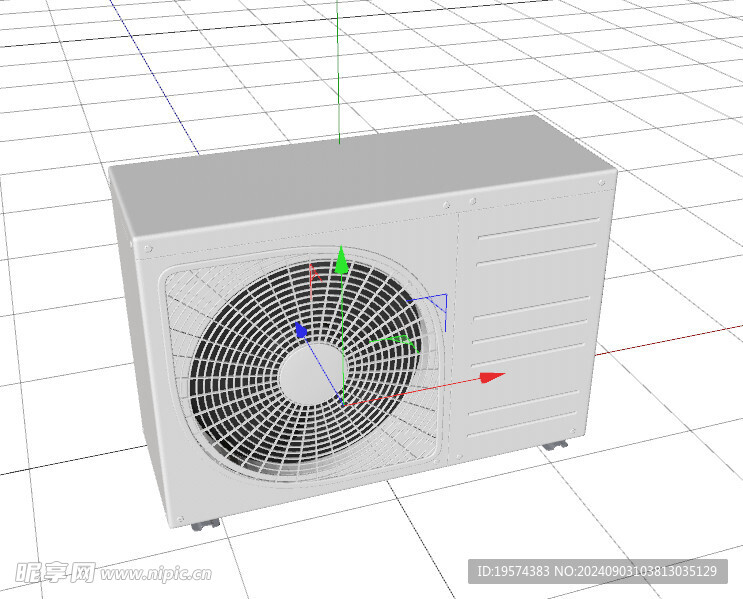 C4D模型 空调外机箱