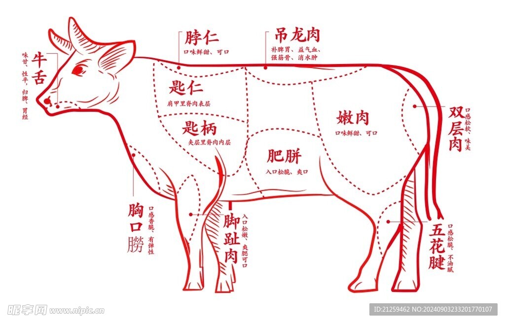 牛肉部位分解