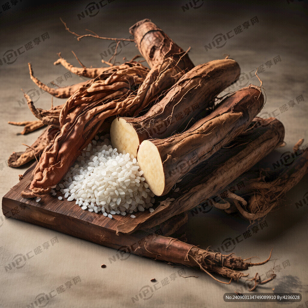 生成一个铁棍山药与青稞还有灵芝