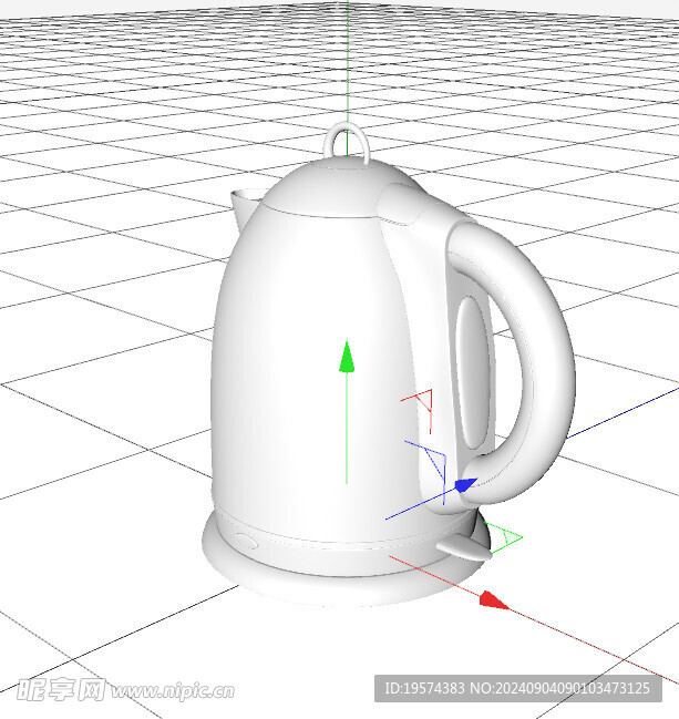 C4D模型 水壶