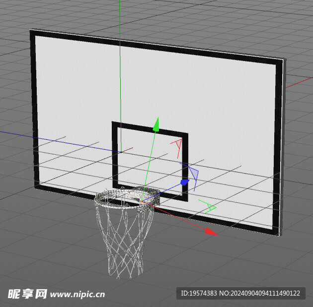 C4D模型 篮球架