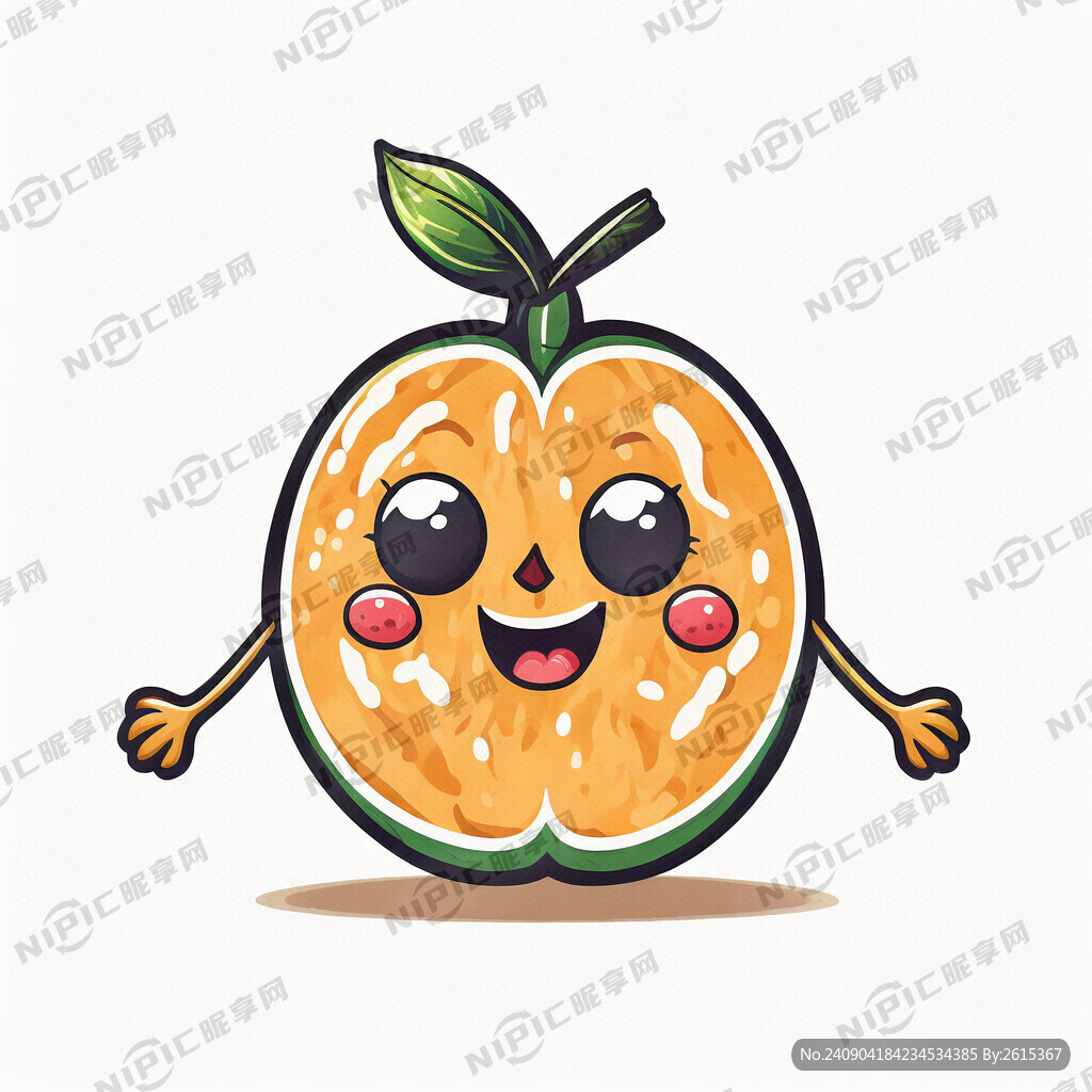 卡通杨桃形状 手绘