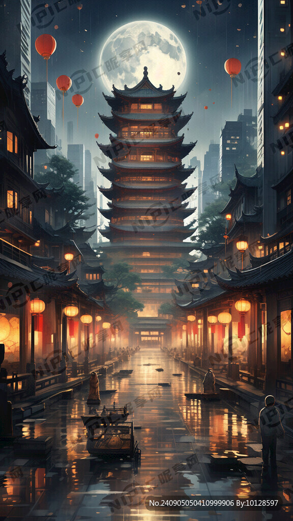 中秋 现代都市