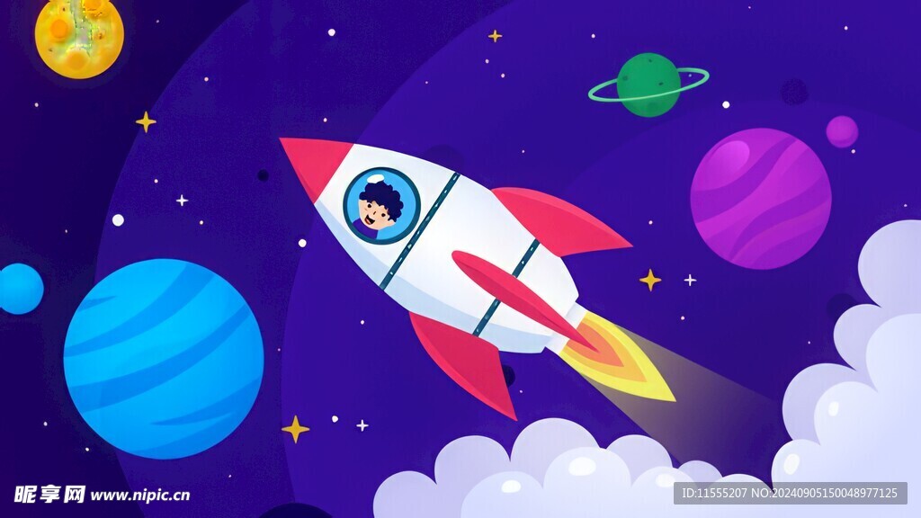 C4D航空火箭发射3d效果图