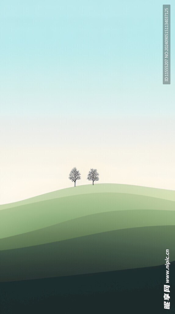 户外景色草地蓝天白云背景图