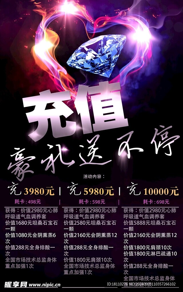 充值活动海报