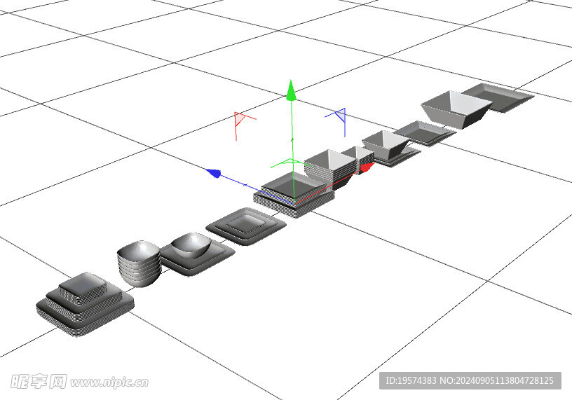 C4D模型 餐具