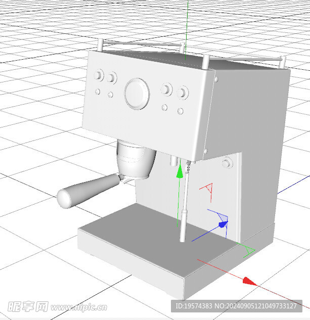 C4D模型 咖啡机