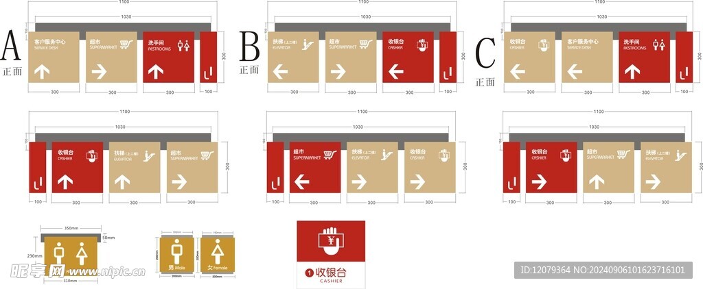 商场指示牌