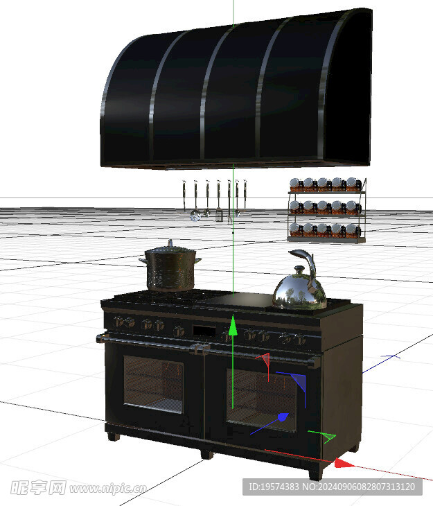 C4D模型 灶台