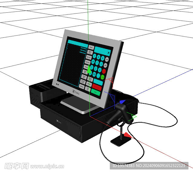 C4D模型 扫描出库