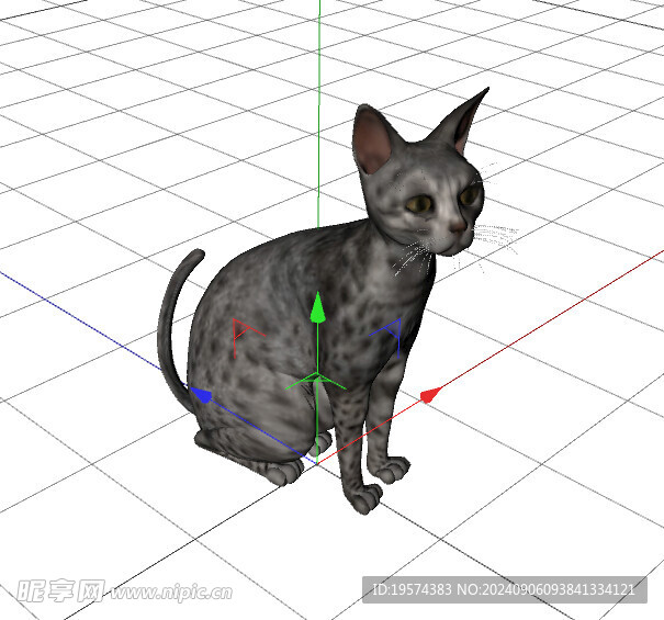 C4D模型 猫