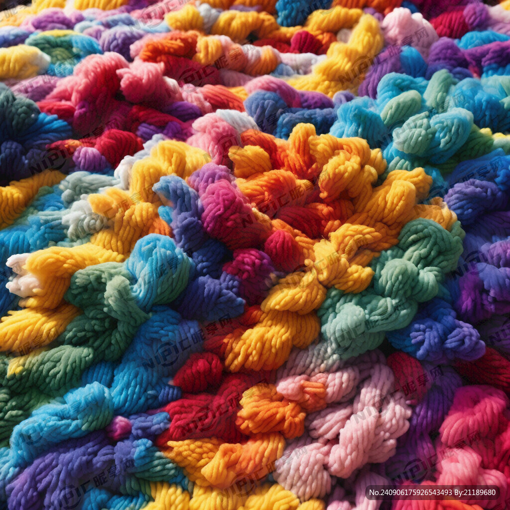 彩色抓绒