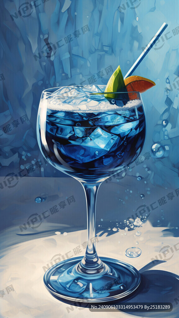 蓝色鸡尾酒