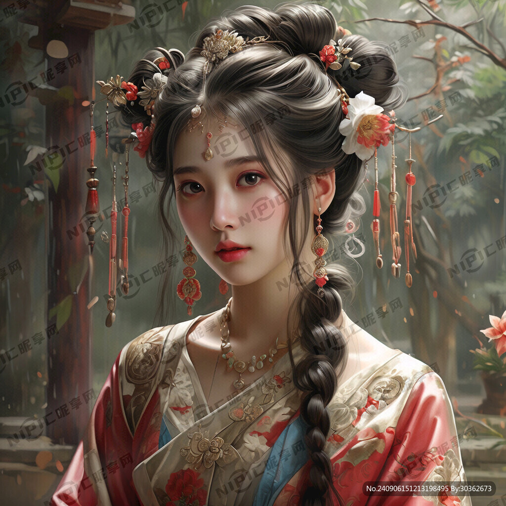 AI创作图古代美女nipic.com-昵图网