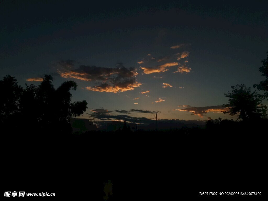 夜景天空