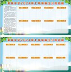 学校分班展板