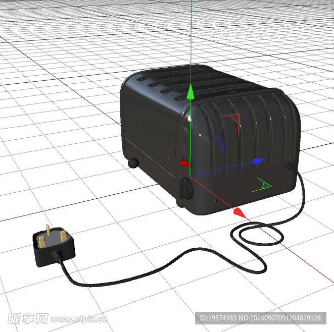 C4D模型 面包机