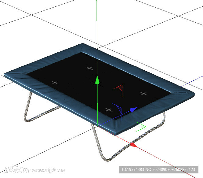 C4D模型 蹦床