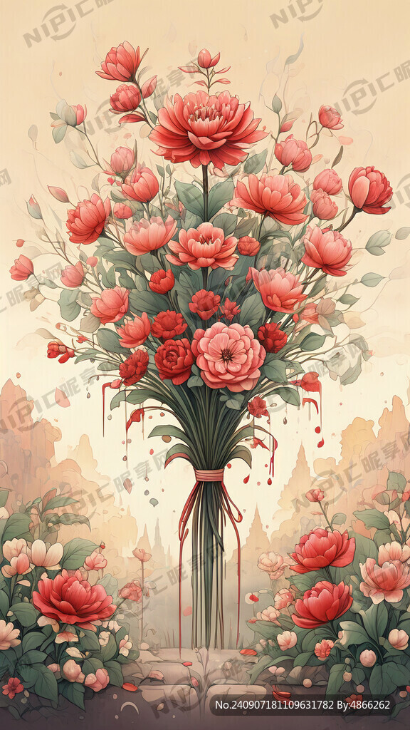 教师节鲜花海报