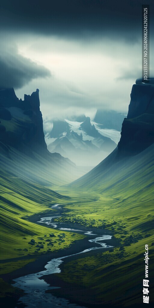 奇妙全景山草花峡谷惊人美景