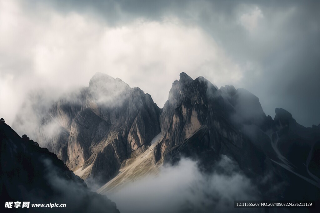 大气磅礴意大利北部白云岩美景