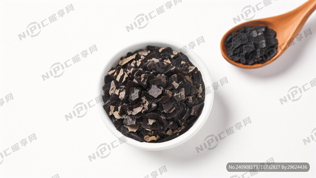 阿胶粉 摄影风格 白色背景