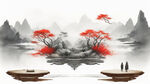 生成包含中国历史，地理，生物相关知识元素的高清封面图片，风格要生动活泼，符合初中生审美，背景颜色为白色，